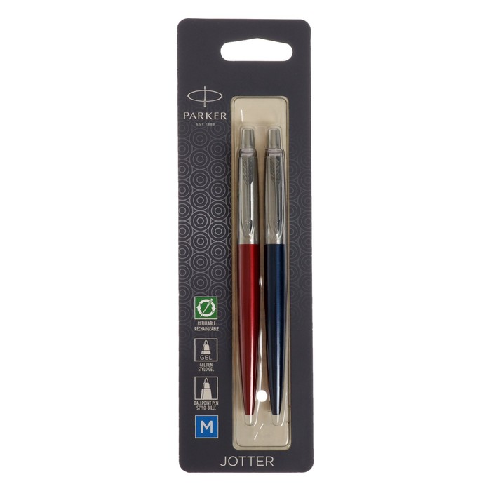 Набор Parker JOTTER CORE VALUE PACK: шар ручка красн/корп+ гел син/корп, 1.0мм, блистер
Набор Parker JOTTER CORE VALUE PACK: шар ручка красн/корп+ гел син/корп, 1.0мм, блистер