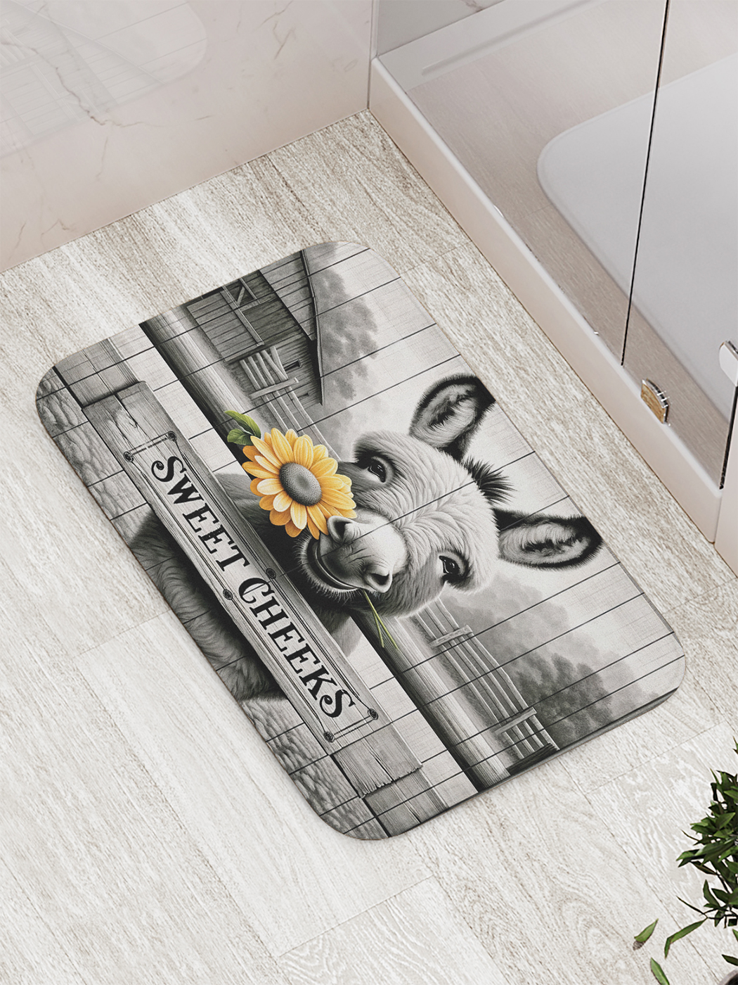 Коврик для ванной и туалета мягкий JoyArty "Ослик с цветком", bath_sd1750
Коврик для ванной и туалета мягкий JoyArty "Ослик с цветком", bath_sd1750