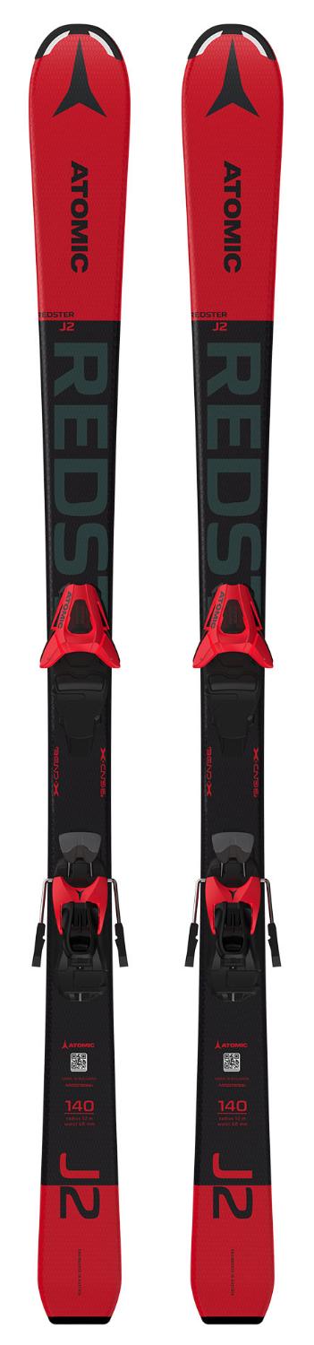 фото Горные лыжи atomic redster j2 130-150 + l 6 gw 2021, black/red, 130 см