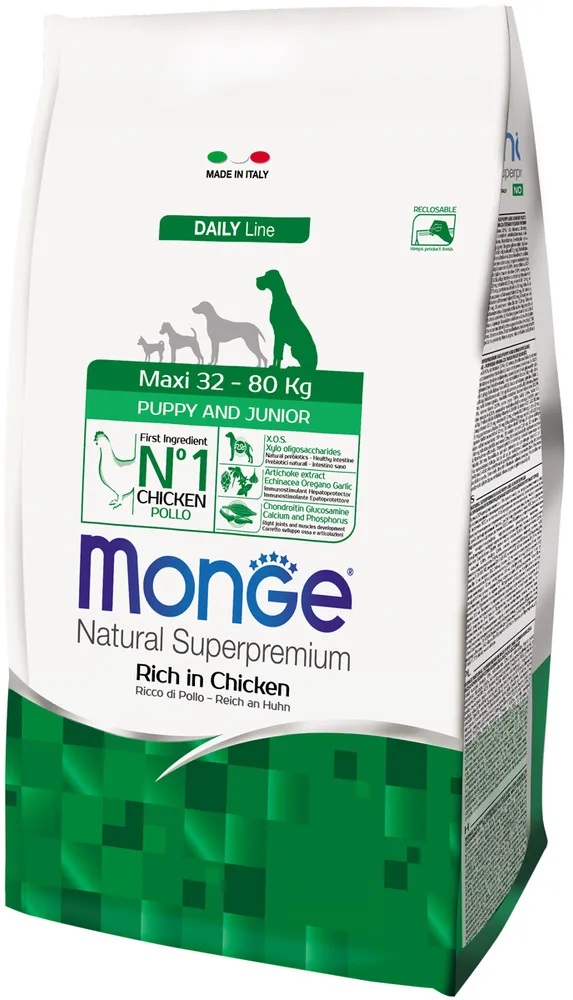 Сухой корм для щенков Monge Maxi Puppy&Junior, для крупных пород, курица, 12кг, Maxi Puppy&Junior
Сухой корм для щенков Monge Maxi Puppy&Junior, для крупных пород, курица, 12кг, Maxi Puppy&Junior