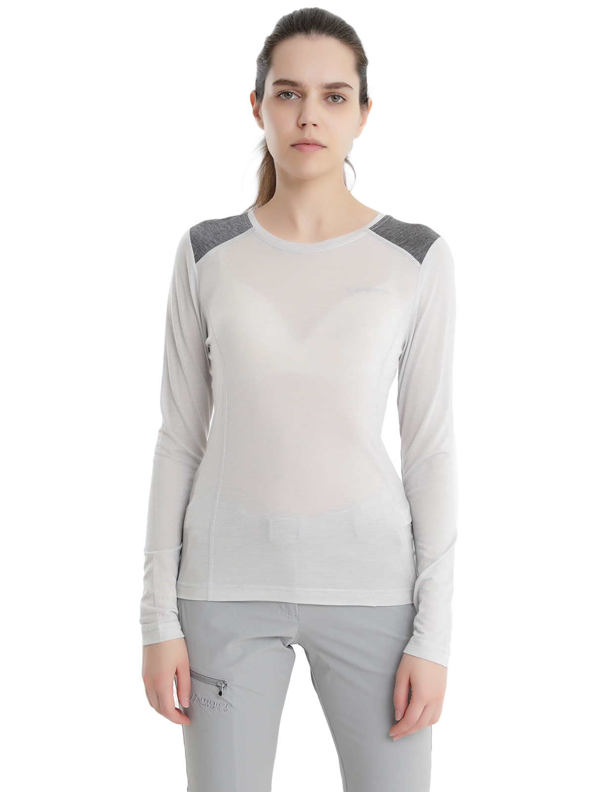 фото Лонгслив женский icepeak 54747_205 серый 48