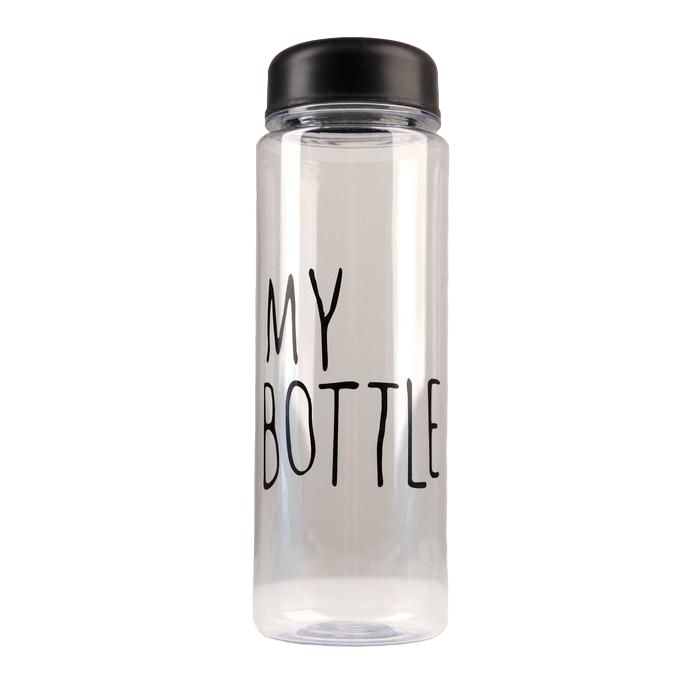 Бутылка для воды "My bottle", 500 мл, 19 х 6.5 см. черная, Прозрачный;черный, My bottle
Бутылка для воды "My bottle", 500 мл, 19 х 6.5 см. черная, Прозрачный;черный, My bottle