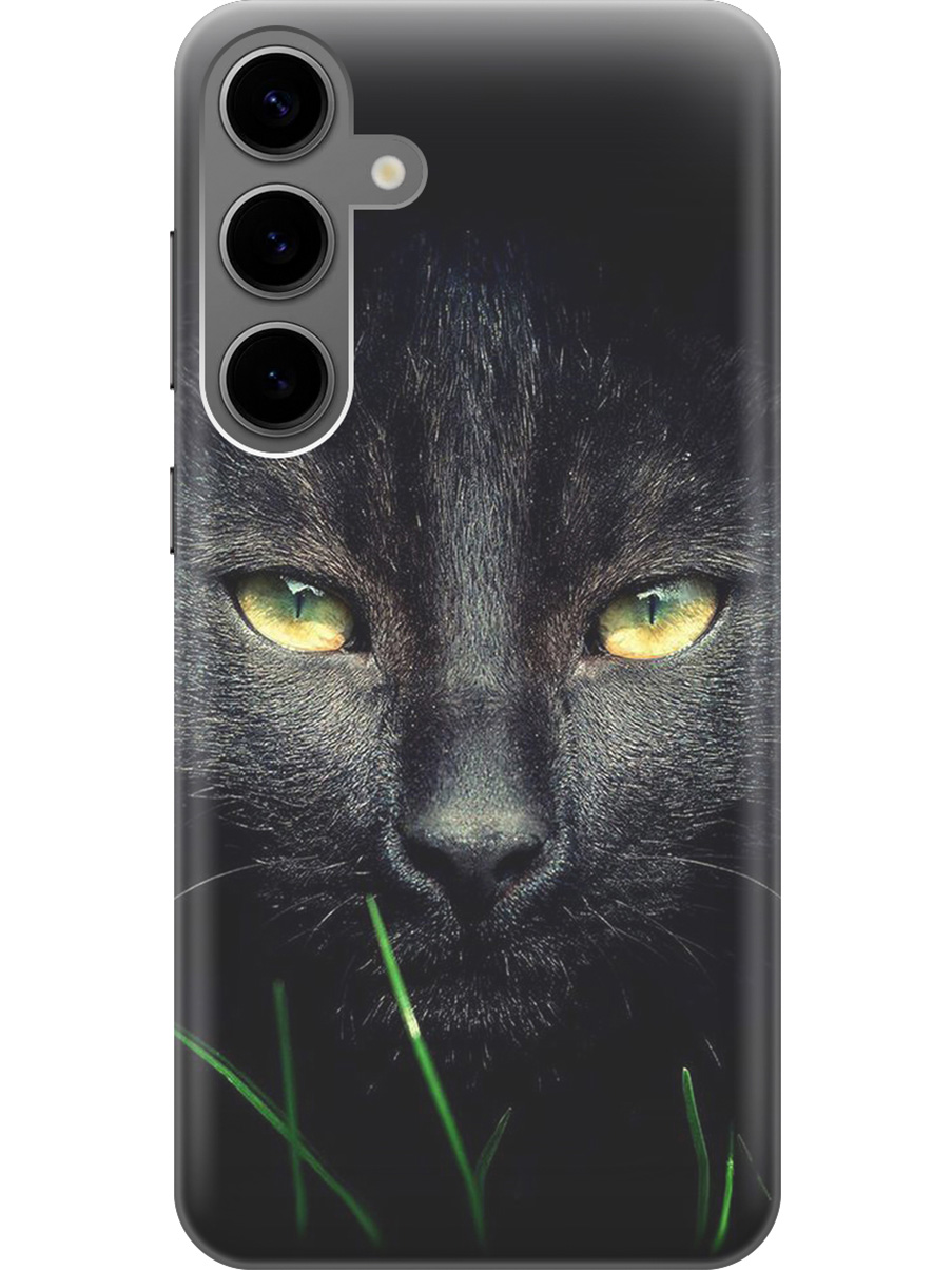 Силиконовый чехол на Samsung Galaxy S24+ с рисунком "Кошка в темноте", Черный, 20011905
Силиконовый чехол на Samsung Galaxy S24+ с рисунком "Кошка в темноте", Черный, 20011905