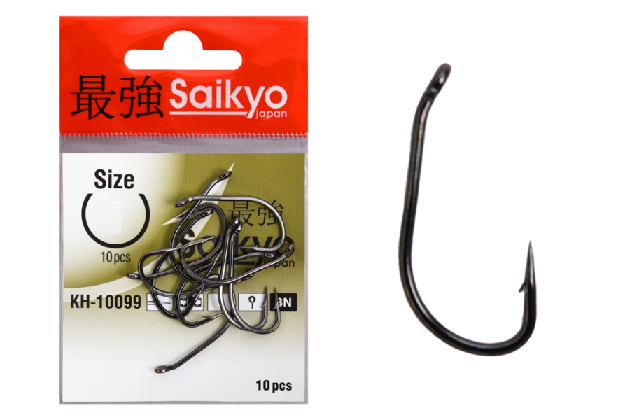 Одинарные крючки Saikyo Curve Shank №2 BN, с колечком, загнутое острие, с бородкой, Черный, KH-10099 Special Carp
Одинарные крючки Saikyo Curve Shank №2 BN, с колечком, загнутое острие, с бородкой, Черный, KH-10099 Special Carp