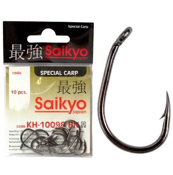 Одинарные крючки Saikyo Curve Shank №4 BN, с колечком, загнутое острие, с бородкой, Черный, KH-10098 Clever Carp
Одинарные крючки Saikyo Curve Shank №4 BN, с колечком, загнутое острие, с бородкой, Черный, KH-10098 Clever Carp