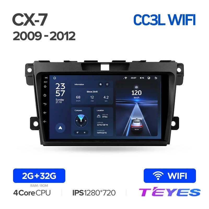 Магнитола Teyes CC3L Wi-Fi 2/32 9" для Mazda CX7 CX-7 CX 7 ER 2009-2012, CC3L Wi-Fi 2/32 9"
Магнитола Teyes CC3L Wi-Fi 2/32 9" для Mazda CX7 CX-7 CX 7 ER 2009-2012, CC3L Wi-Fi 2/32 9"