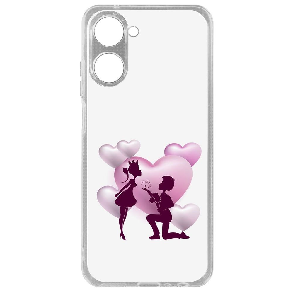 Чехол Будь моей для Realme 10 4G, Прозрачный
Чехол Будь моей для Realme 10 4G, Прозрачный