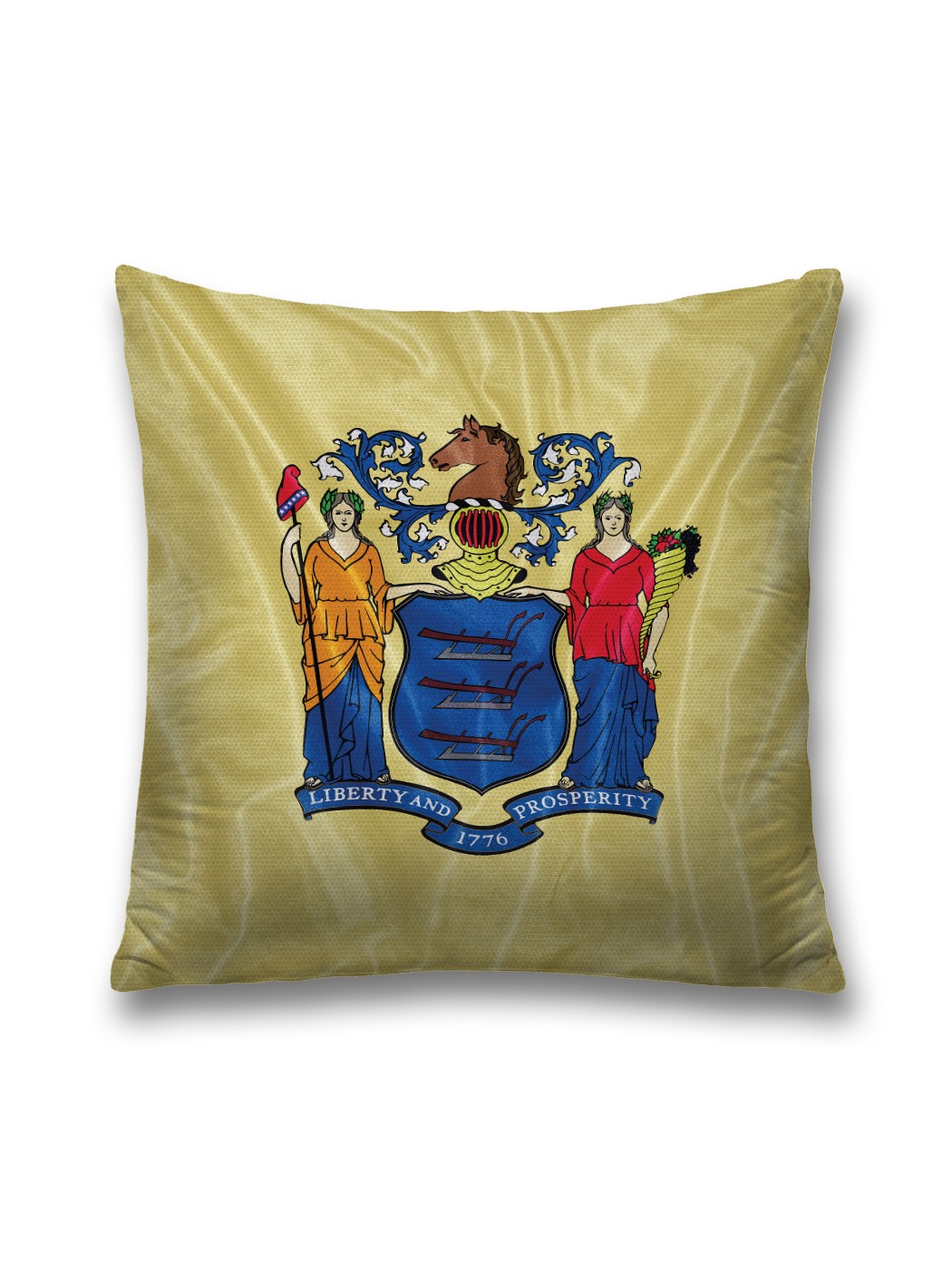 Наволочка декоративная JoyArty "Свобода и процветание" на молнии, 45x45 см