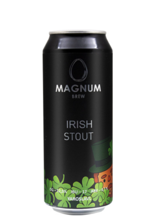Пиво Magnum Irish Stout ж/б 0,5 л, Темное, ТН-00003737 
Пиво Magnum Irish Stout ж/б 0,5 л, Темное, ТН-00003737