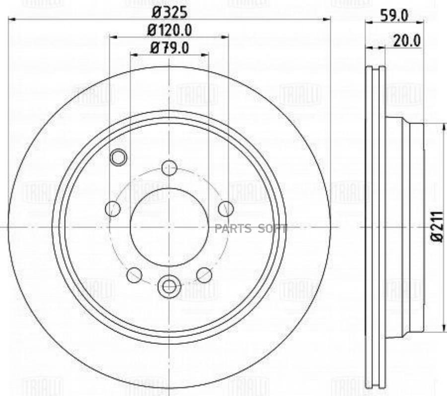 TRIALLI DF 130107 Диск тормозной LAND ROVER DISCOVERY 2.7D 04-/RANGE ROVER SPORT 2.7D 05-
TRIALLI DF 130107 Диск тормозной LAND ROVER DISCOVERY 2.7D 04-/RANGE ROVER SPORT 2.7D 05-