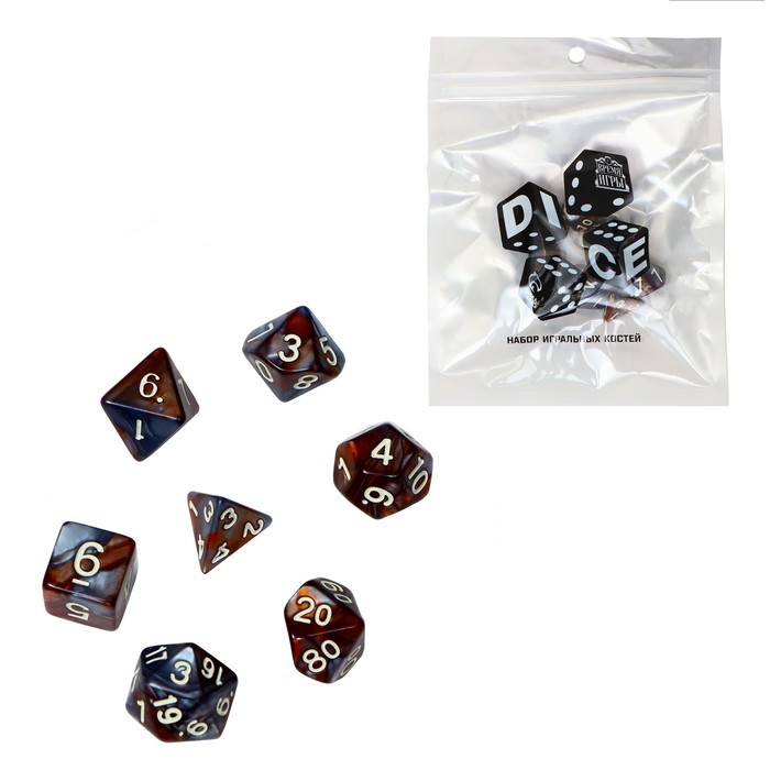 Набор кубиков для D&D (Dungeons and Dragons, ДнД) "Время игры. Кварцит", серия: D&D, 7 шт, Разноцветный
Набор кубиков для D&D (Dungeons and Dragons, ДнД) "Время игры. Кварцит", серия: D&D, 7 шт, Разноцветный