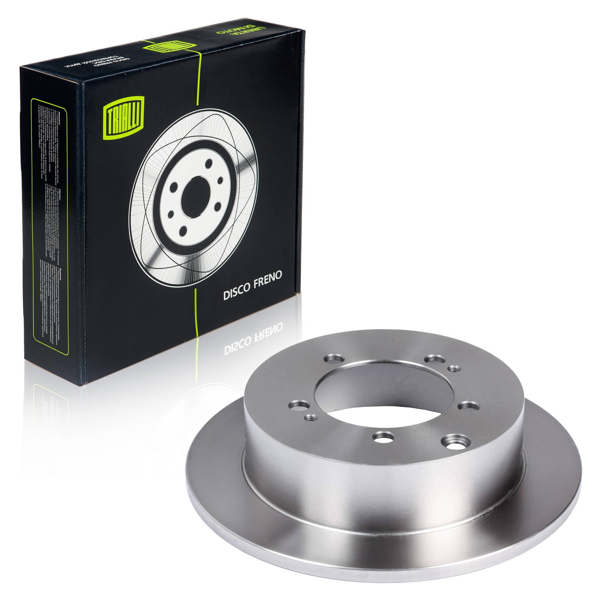 фото Диск тормозной задний mitsubishi lancer ix (00-) d=262, 5 отв. trialli df 117204