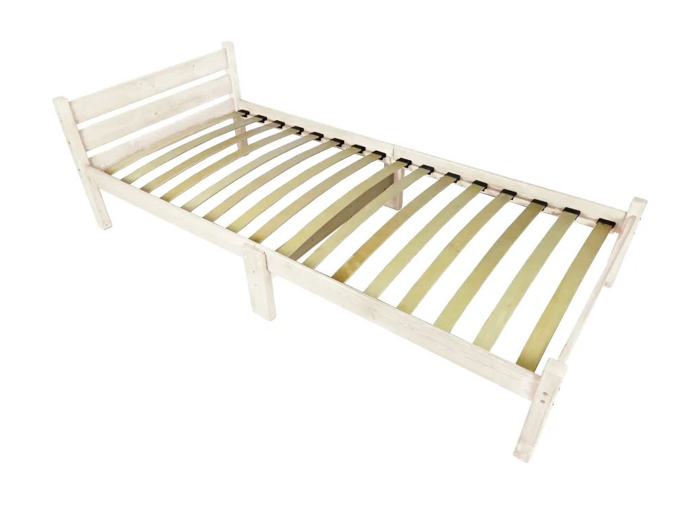 фото Кровать односпальная solarius с ортопедическим основанием 60х200 см, без покраски