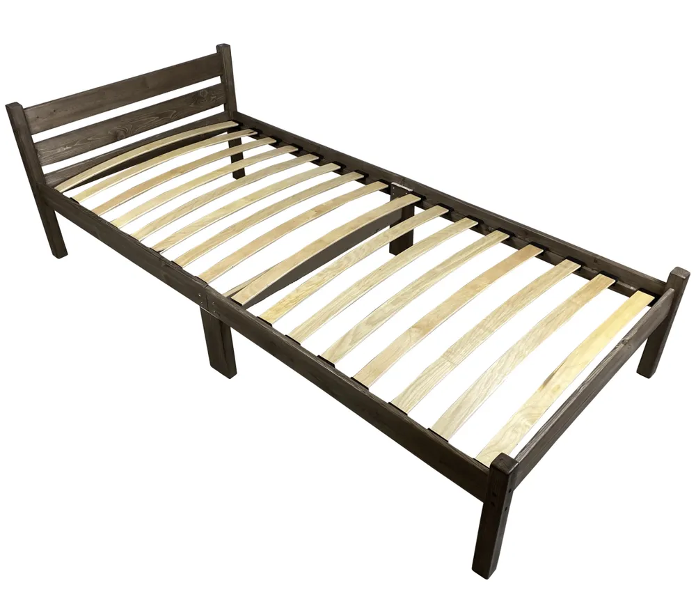 фото Кровать односпальная solarius с ортопедическим основанием 70х200 см, цвет венге