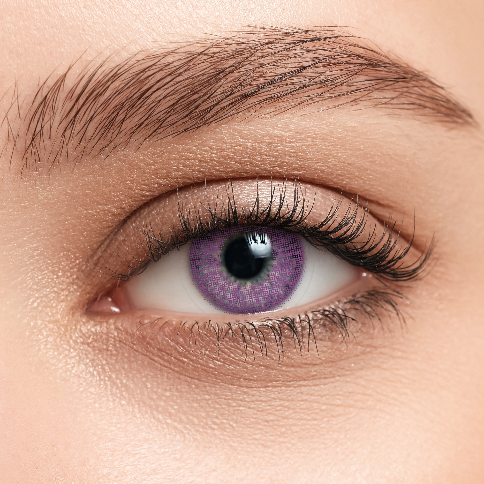 фото Контактные линзы illusion colors shine 2 линзы -2.5d violet фиолетовый