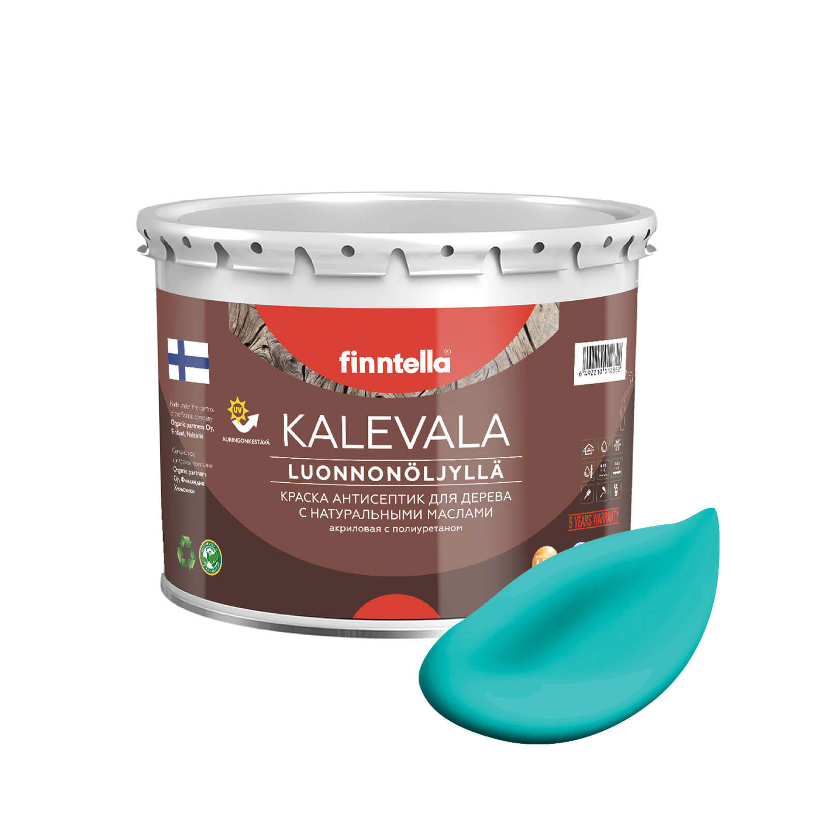 Краска для дерева и деревянных фасадов FINNTELLA KALEVALA, с натуральным маслом и полиурет, Голубой, KALEVALA NLC
Краска для дерева и деревянных фасадов FINNTELLA KALEVALA, с натуральным маслом и полиурет, Голубой, KALEVALA NLC