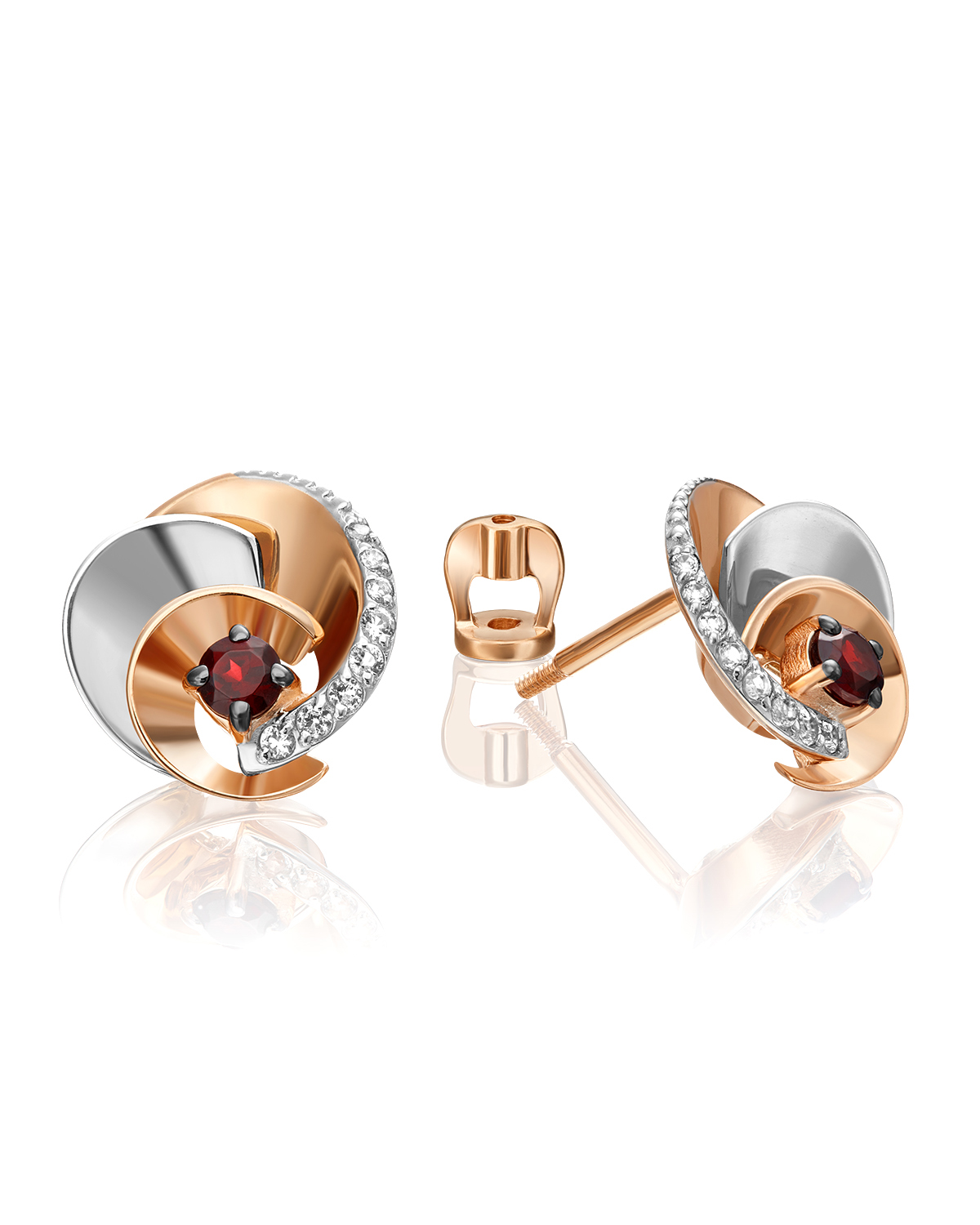Серьги пусеты из красного золота/белого золота PLATINA jewelry 02-4761-00, топаз/гранат, 02-4761-00
Серьги пусеты из красного золота/белого золота PLATINA jewelry 02-4761-00, топаз/гранат, 02-4761-00