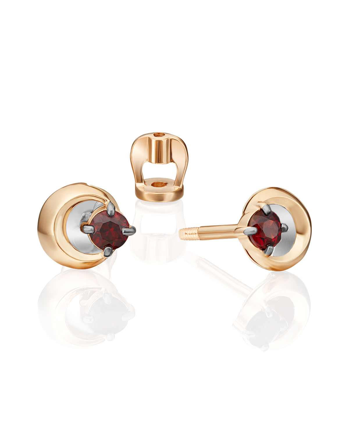Серьги пусеты из красного золота/белого золота PLATINA jewelry 02-4732-00, гранат, 02-4732-00
Серьги пусеты из красного золота/белого золота PLATINA jewelry 02-4732-00, гранат, 02-4732-00