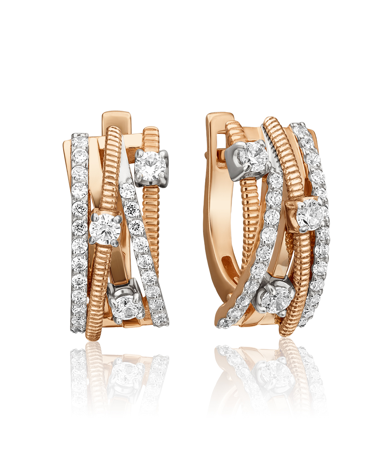 Серьги из красного золота/белого золота PLATINA jewelry 02-4517-00, фианит, 02-4517-00
Серьги из красного золота/белого золота PLATINA jewelry 02-4517-00, фианит, 02-4517-00