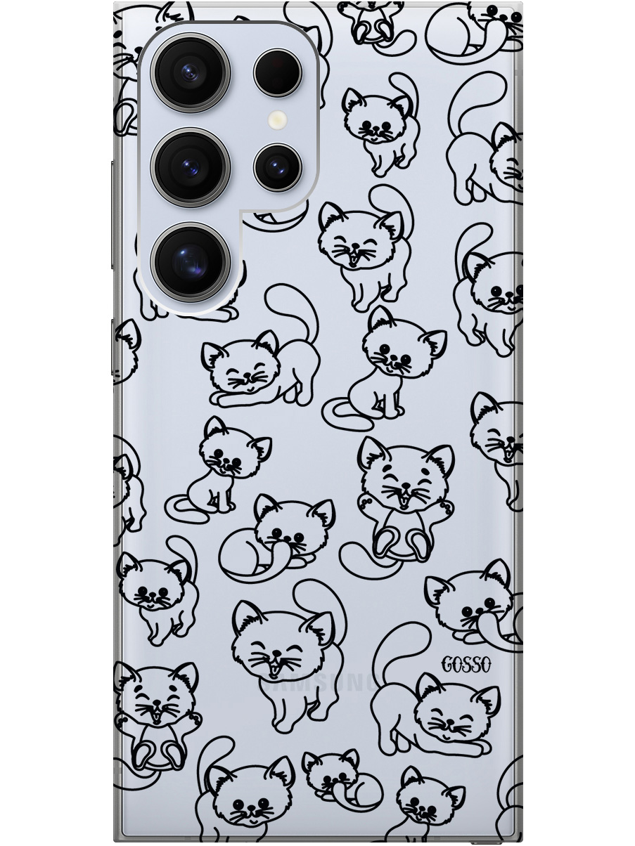 Силиконовый чехол на Samsung Galaxy S24 Ultra с рисунком "Cute Kitties" прозрачный, Прозрачный;черный, 20011899
Силиконовый чехол на Samsung Galaxy S24 Ultra с рисунком "Cute Kitties" прозрачный, Прозрачный;черный, 20011899