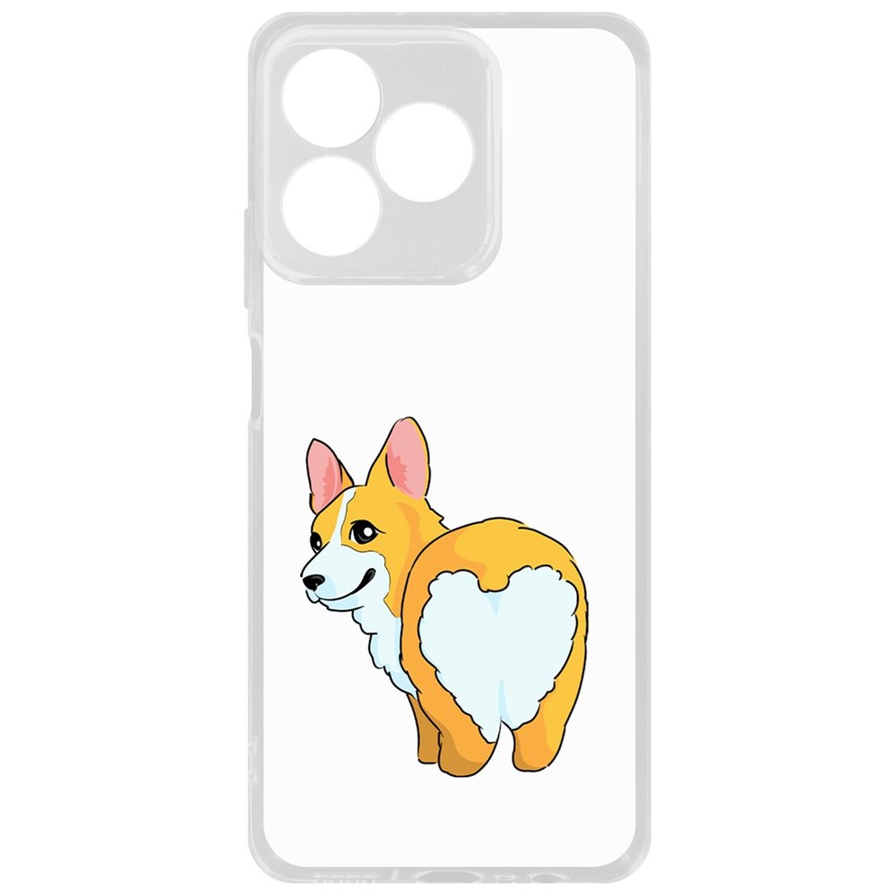 Чехол-накладка Krutoff Clear Case Рисованный корги вид 2 для Realme C51, Прозрачный
Чехол-накладка Krutoff Clear Case Рисованный корги вид 2 для Realme C51, Прозрачный