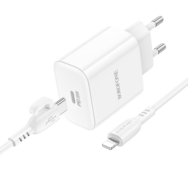 Сетевое зарядное устройство Borofone BA81A lightning - usb type-c 1xUSB Type-C 3 А белый, BA81A
Сетевое зарядное устройство Borofone BA81A lightning - usb type-c 1xUSB Type-C 3 А белый, BA81A