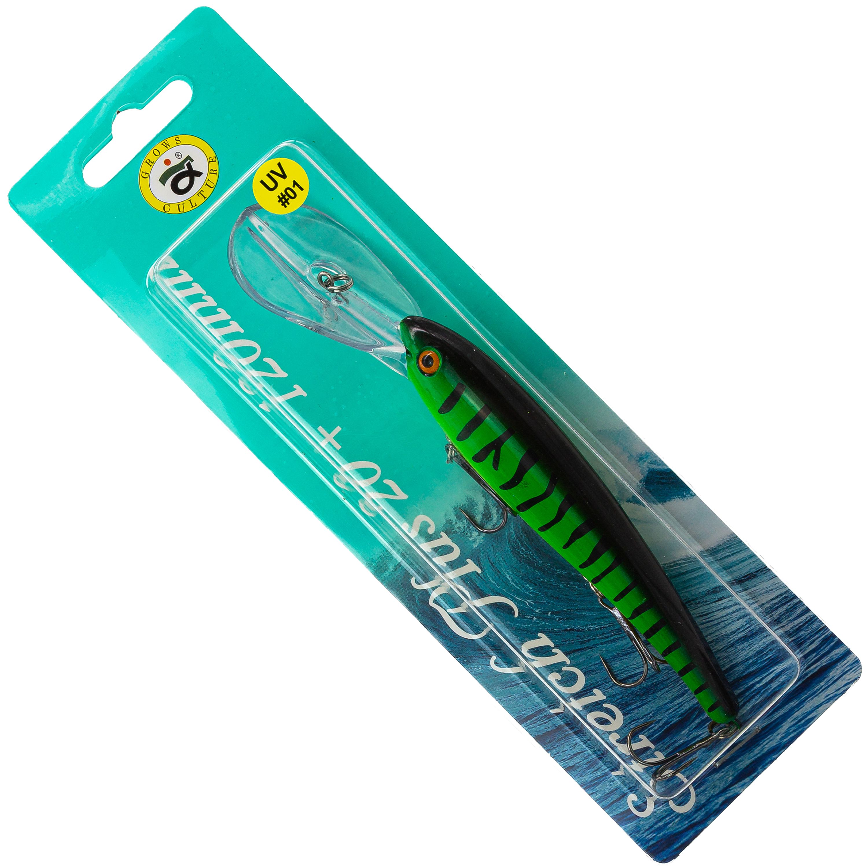 Воблер Grows Culture Stretch Plus UV#01, 120 мм, 22 гр, плавающий, до 8 м, Разноцветный, Stretch Plus
Воблер Grows Culture Stretch Plus UV#01, 120 мм, 22 гр, плавающий, до 8 м, Разноцветный, Stretch Plus