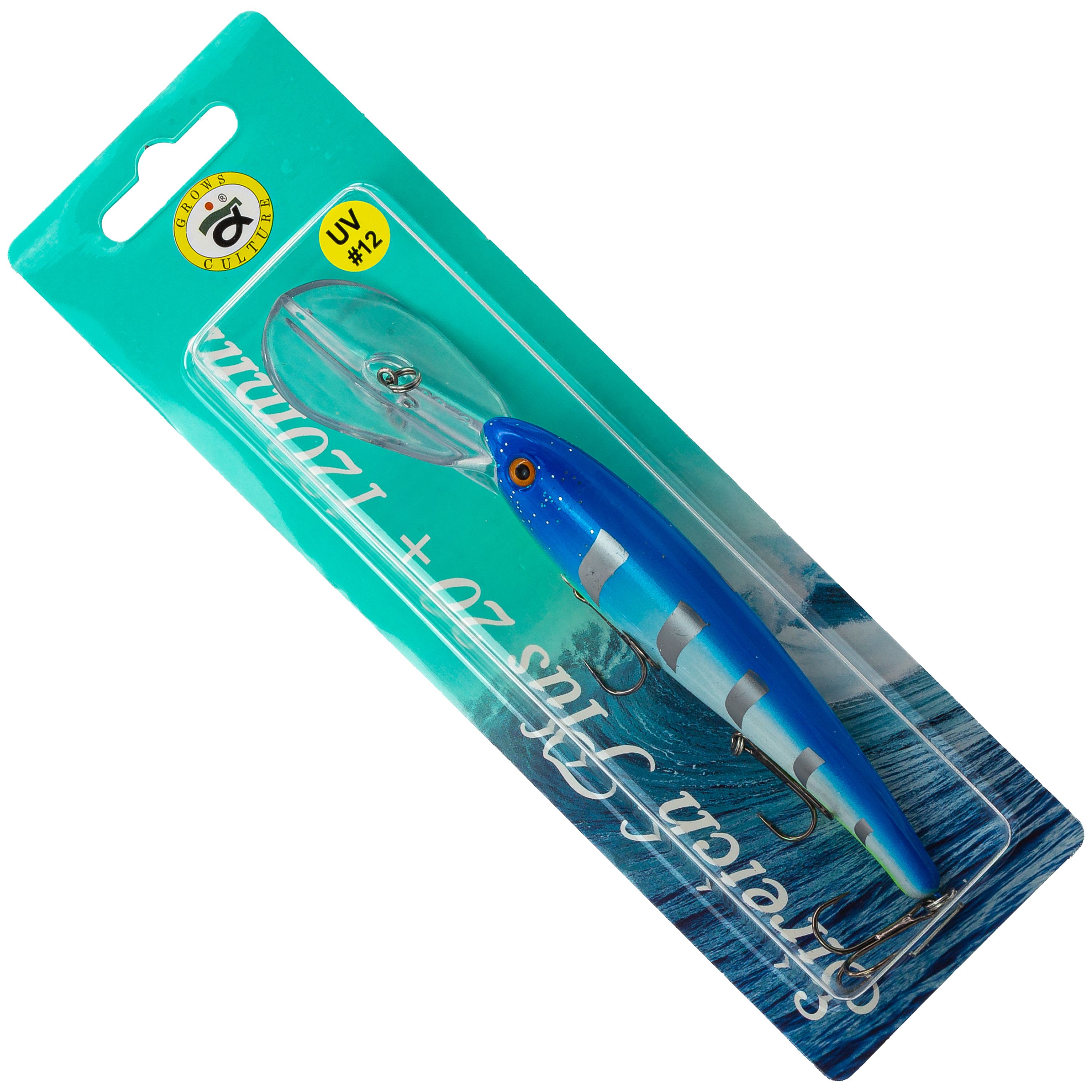 Воблер Grows Culture Stretch Plus UV#12, 120 мм, 22 гр, плавающий, до 8 м, Разноцветный, Stretch Plus
Воблер Grows Culture Stretch Plus UV#12, 120 мм, 22 гр, плавающий, до 8 м, Разноцветный, Stretch Plus