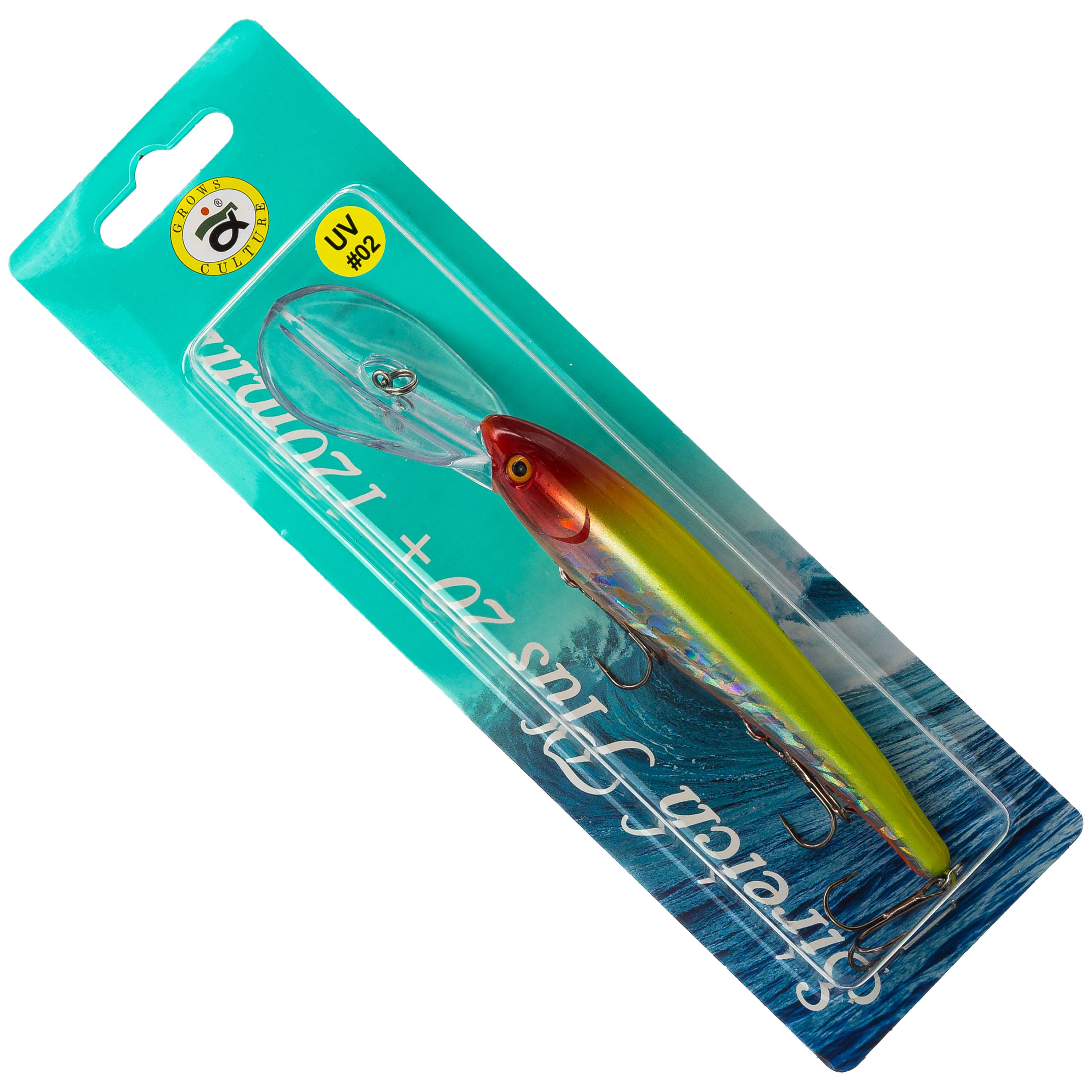 Воблер Grows Culture Stretch Plus UV#02, 120 мм, 22 гр, плавающий, до 8 м, Разноцветный, Stretch Plus
Воблер Grows Culture Stretch Plus UV#02, 120 мм, 22 гр, плавающий, до 8 м, Разноцветный, Stretch Plus