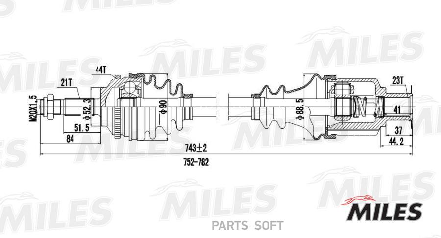 Привод В Сборе Правый Renault Megane 1.4-2.0 96- (Abs) (Gkn 304337) Gc02115 Miles арт. GC0
Привод В Сборе Правый Renault Megane 1.4-2.0 96- (Abs) (Gkn 304337) Gc02115 Miles арт. GC0