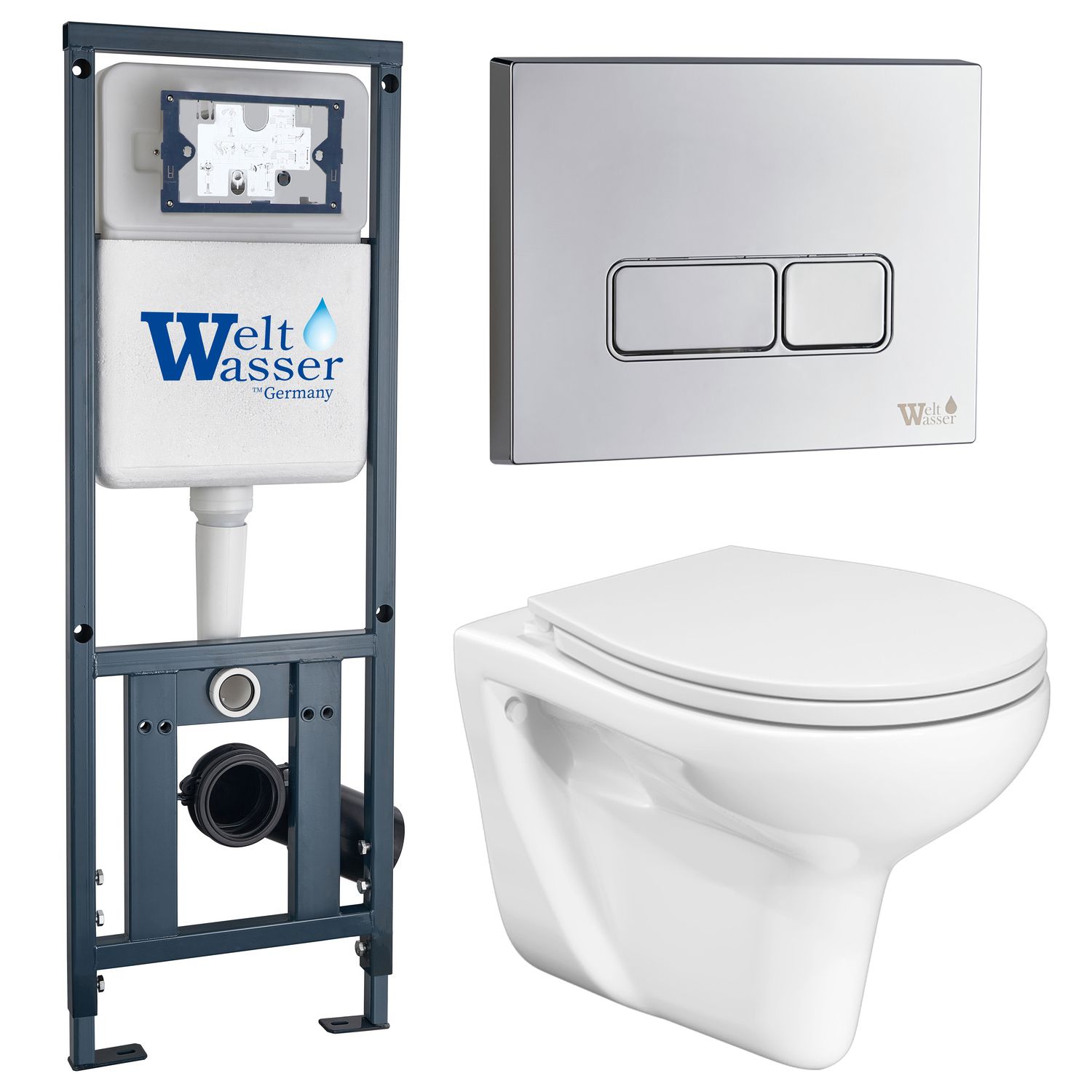 Инсталляция Weltwasser Mar 410+Кнопка Mar 410SE CR хром+Flumen JK9011046 белый унитаз, Marberg JKS901410SE
Инсталляция Weltwasser Mar 410+Кнопка Mar 410SE CR хром+Flumen JK9011046 белый унитаз, Marberg JKS901410SE