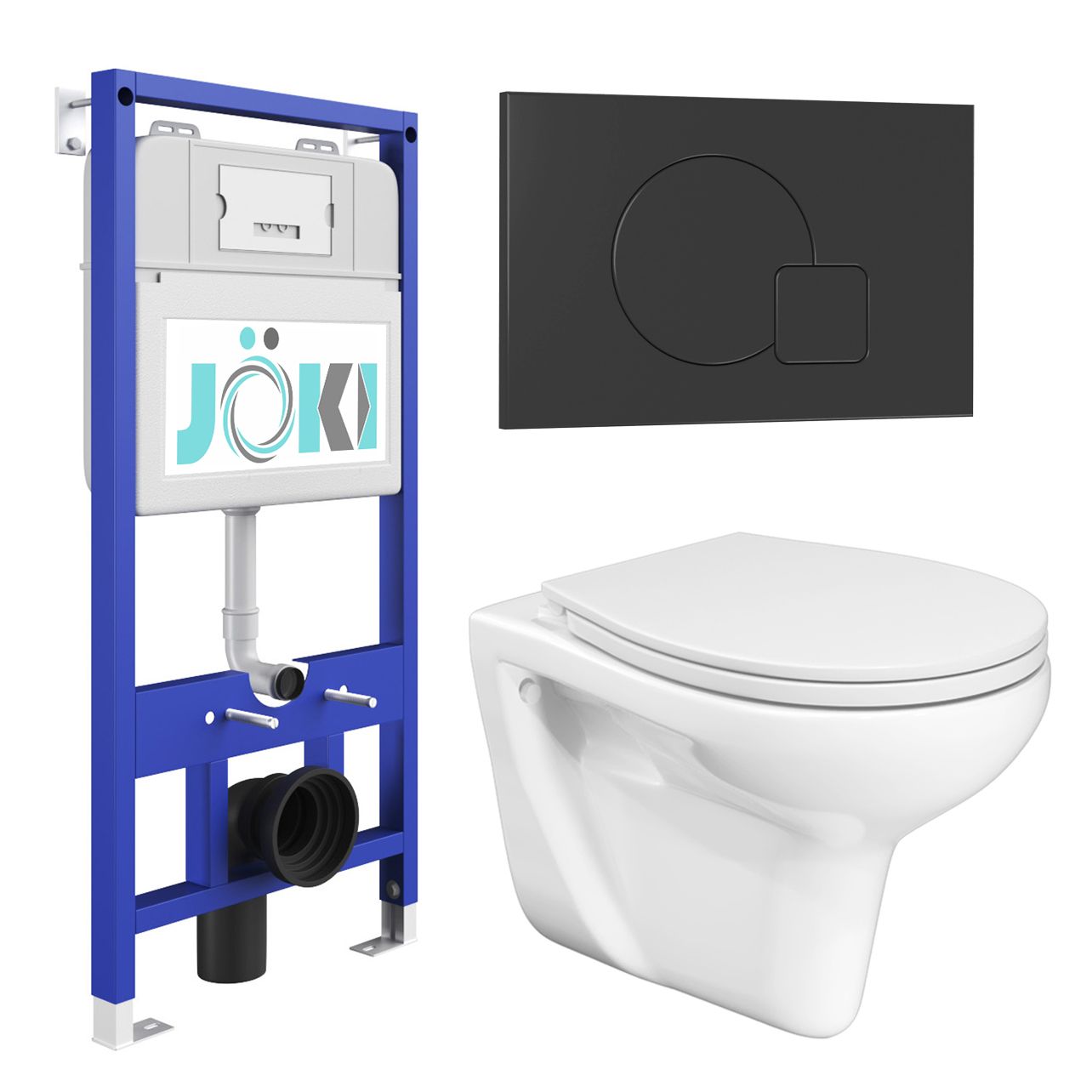Комплект: Инсталляция JK01150+Кнопка JK023543BM черный+Flumen JK9011046 белый унитаз, Flumen JKS901011023BM
Комплект: Инсталляция JK01150+Кнопка JK023543BM черный+Flumen JK9011046 белый унитаз, Flumen JKS901011023BM
