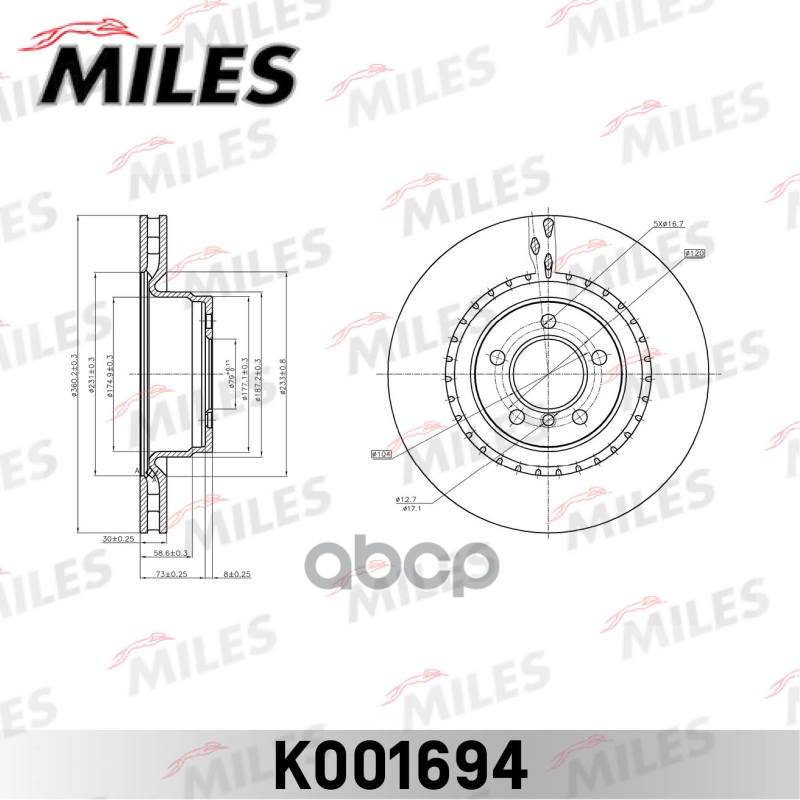 Диск Тормозной Land Rover Range Rover 3.6-5.0 05- Передний D=360мм. Miles арт. k001694, K001694
Диск Тормозной Land Rover Range Rover 3.6-5.0 05- Передний D=360мм. Miles арт. k001694, K001694