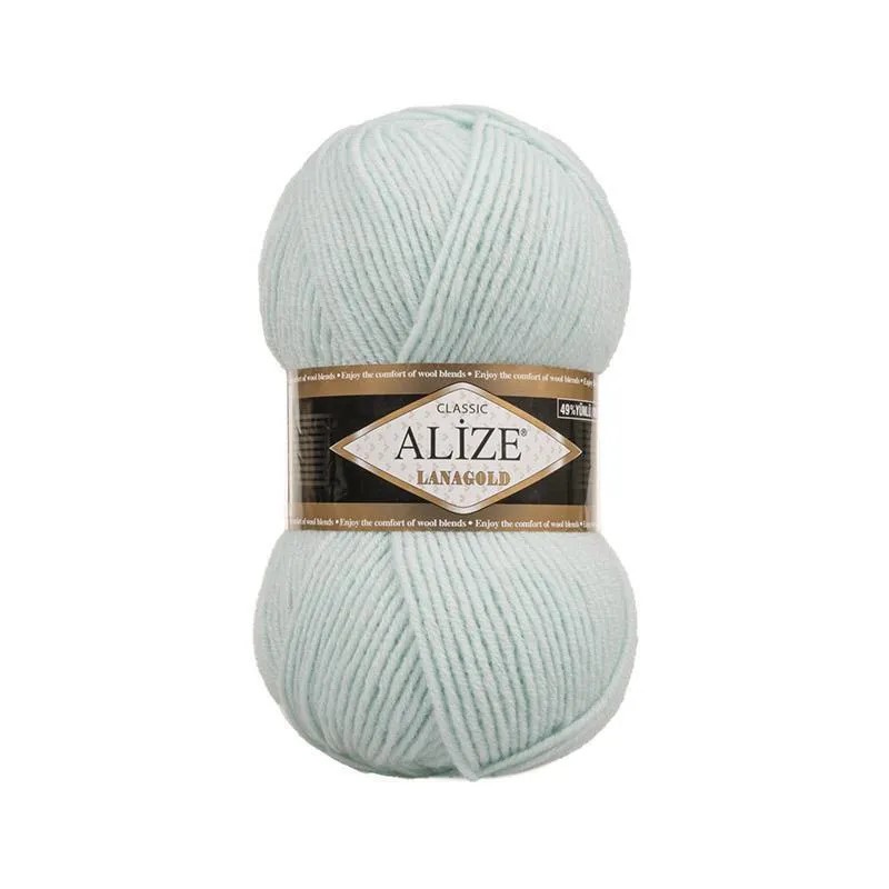 Пряжа Alize Lanagold (Ланаголд) 522 мятный 49% шерсть, 51% акрил 100г 240м 5шт, Зеленый
Пряжа Alize Lanagold (Ланаголд) 522 мятный 49% шерсть, 51% акрил 100г 240м 5шт, Зеленый