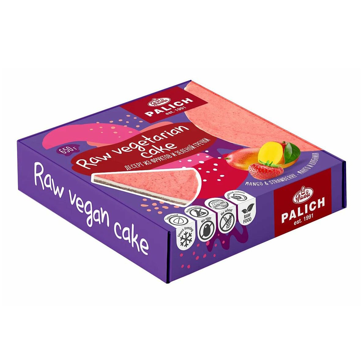Десерт У Палыча Вегетарианский Raw Cake из фруктов и зеленой гречки манго и клубника 650 г
Десерт У Палыча Вегетарианский Raw Cake из фруктов и зеленой гречки манго и клубника 650 г