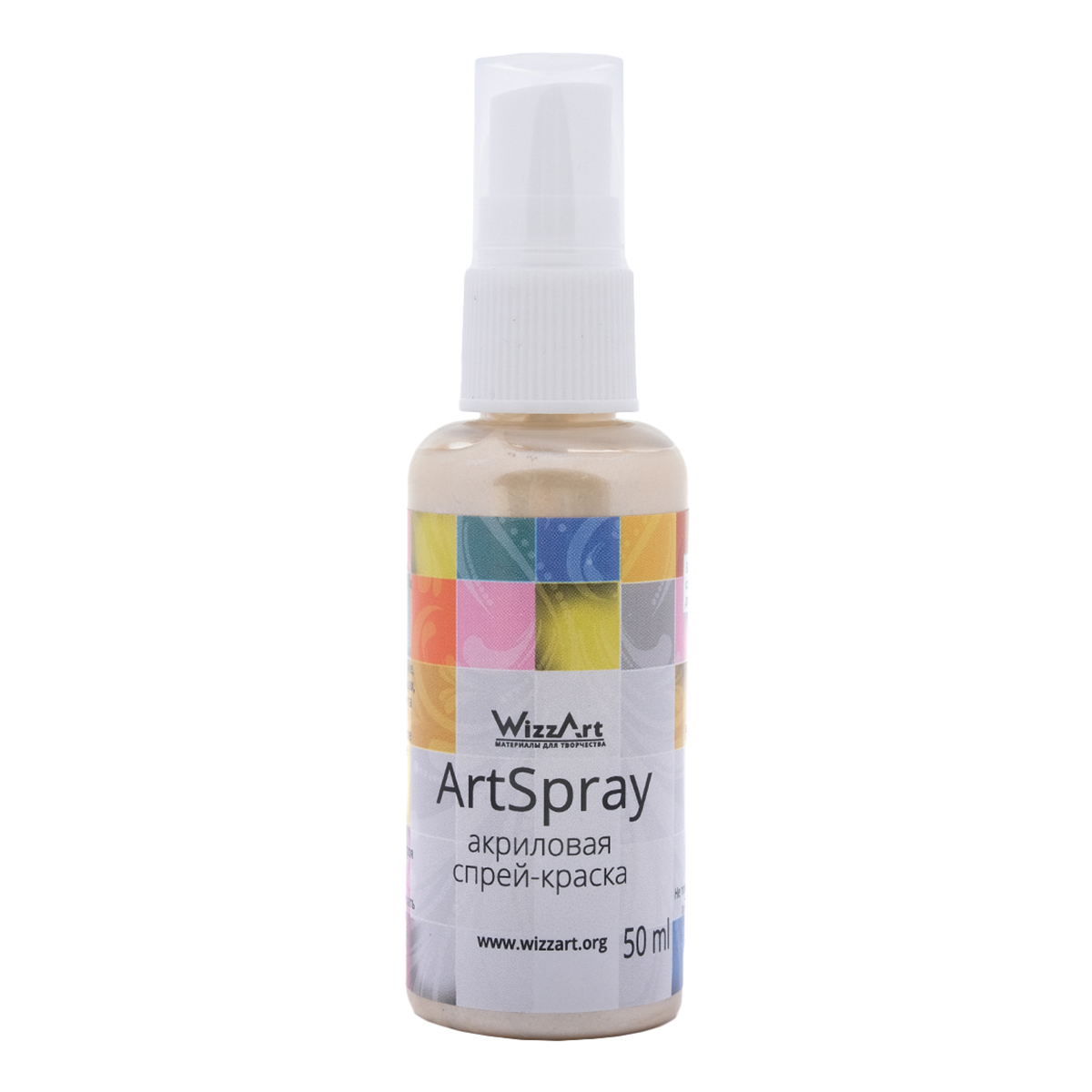 Краска спрей акриловая во флаконе WizzArt ArtSpray 50 мл (слоновая кость перламутровый), Бежевый
Краска спрей акриловая во флаконе WizzArt ArtSpray 50 мл (слоновая кость перламутровый), Бежевый