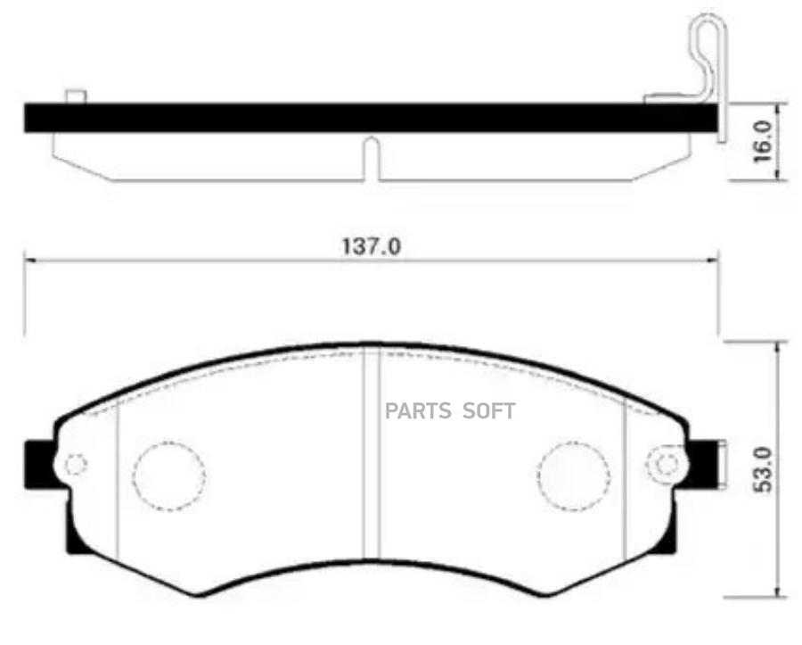Колодки Тормозные Дисковые Передн Hyundai: Grandeur 92-98, Santamo 96-02 Kia: Joice 99-00
Колодки Тормозные Дисковые Передн Hyundai: Grandeur 92-98, Santamo 96-02 Kia: Joice 99-00