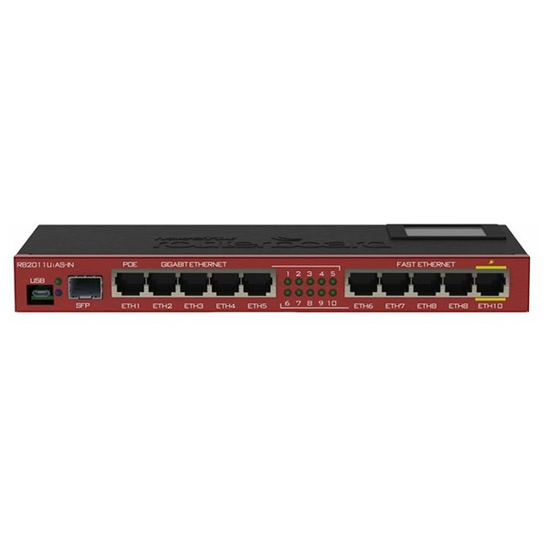 Коммутатор Mikrotik RouterBoard RB2011UiAS-IN 4752224000347 красный, черный, RouterBoard RB2011UiAS-IN
Коммутатор Mikrotik RouterBoard RB2011UiAS-IN 4752224000347 красный, черный, RouterBoard RB2011UiAS-IN