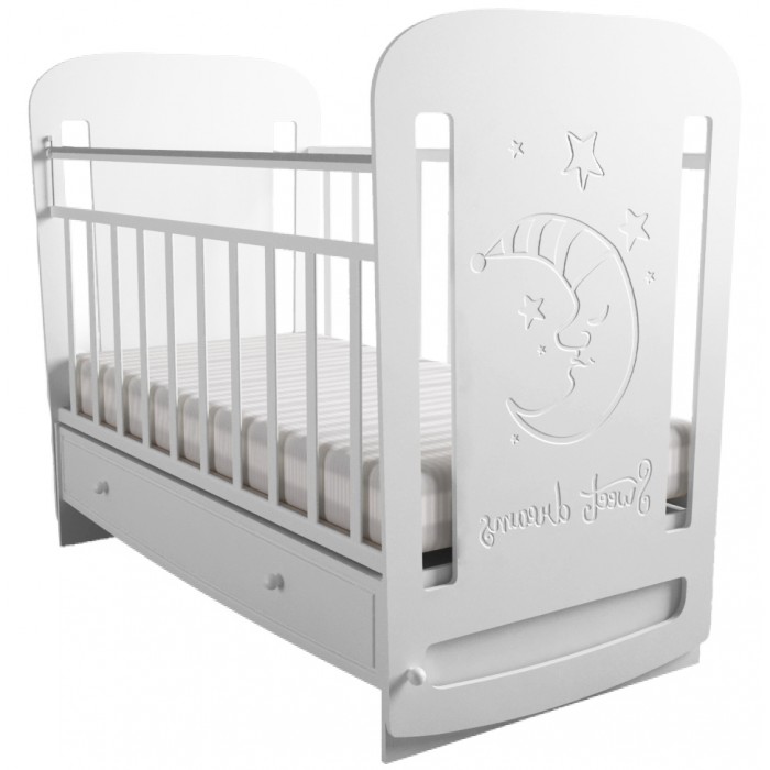 Кроватка для новорожденных Forest kids Sweet Dreams маятник поперечный цв. белый, Sweet Dreams
Кроватка для новорожденных Forest kids Sweet Dreams маятник поперечный цв. белый, Sweet Dreams