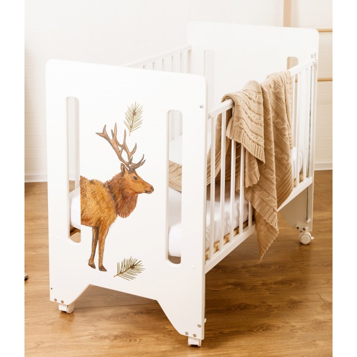 Кроватка для новорожденных Forest kids Deer by Lessnitsya цв. белый, Deer by Lessnitsya
Кроватка для новорожденных Forest kids Deer by Lessnitsya цв. белый, Deer by Lessnitsya