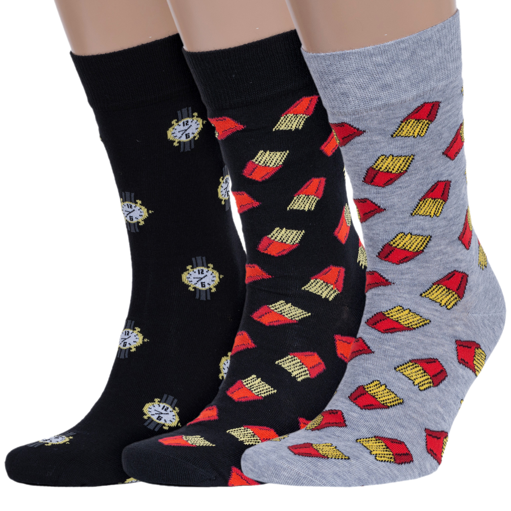 Комплект носков мужских Rusocks 3-М3-1301М черных; серых 27-29, Черный;серый, 3-М3-1301М
Комплект носков мужских Rusocks 3-М3-1301М черных; серых 27-29, Черный;серый, 3-М3-1301М