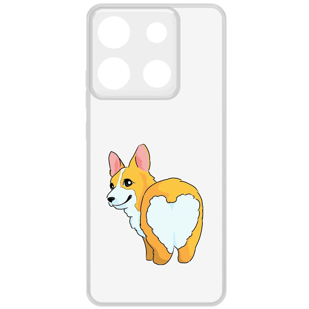 Чехол-накладка Krutoff Clear Case Рисованный корги вид 2 для INFINIX Smart 7 Plus, Прозрачный
Чехол-накладка Krutoff Clear Case Рисованный корги вид 2 для INFINIX Smart 7 Plus, Прозрачный