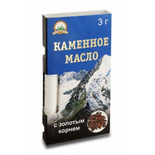 фото Каменное масло с золотым корнем, 3 г алтайбиопроект