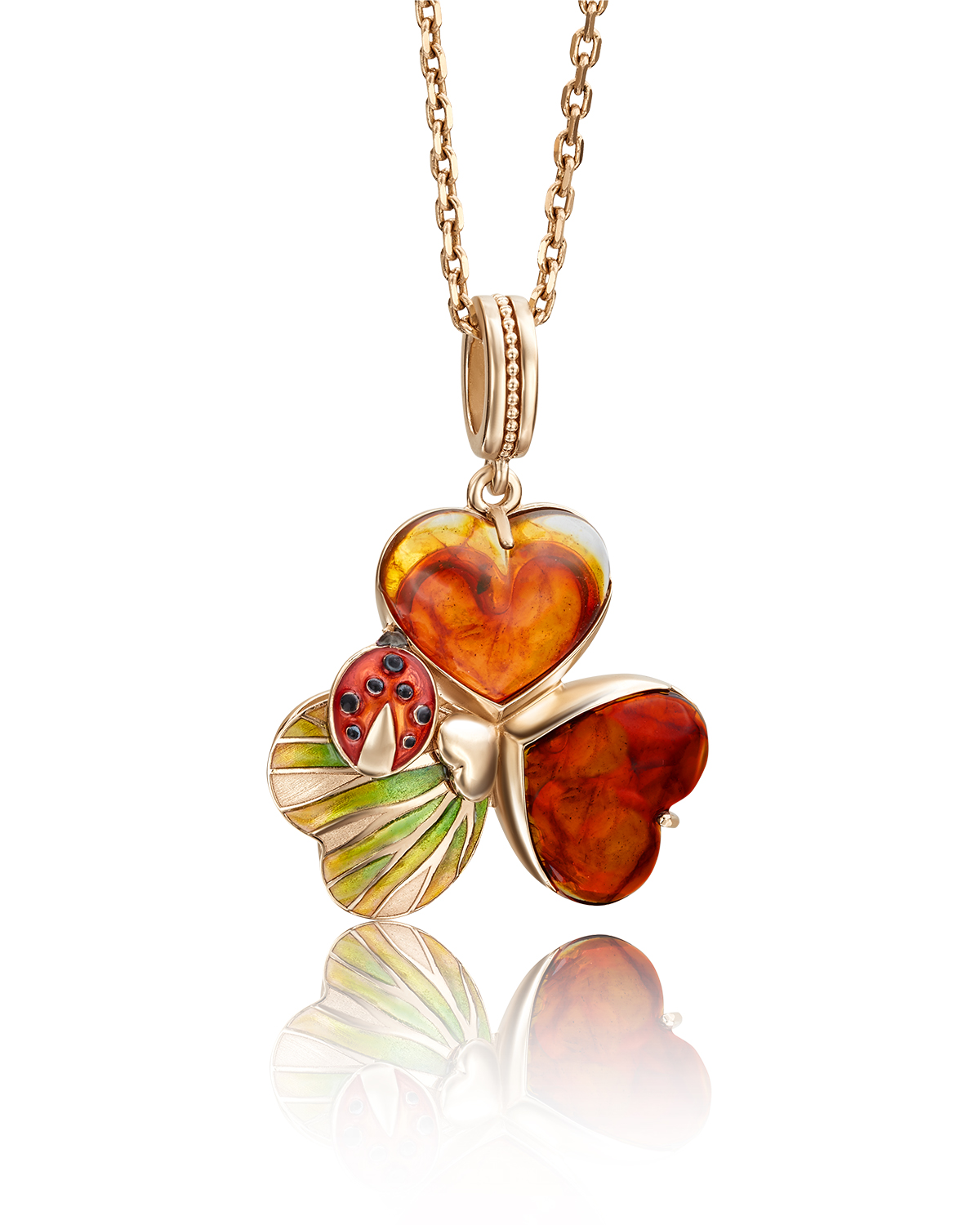 Подвеска из красного золота PLATINA jewelry 03-2767-00-271-1110-46, янтарь/эмаль, 03-2767-00-271-1110-46
Подвеска из красного золота PLATINA jewelry 03-2767-00-271-1110-46, янтарь/эмаль, 03-2767-00-271-1110-46