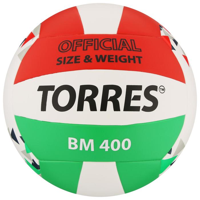 Мяч волейбольный TORRES BM400, размер 5, синтетическая кожа (ТПУ), клееный, бутиловая каме
Мяч волейбольный TORRES BM400, размер 5, синтетическая кожа (ТПУ), клееный, бутиловая каме