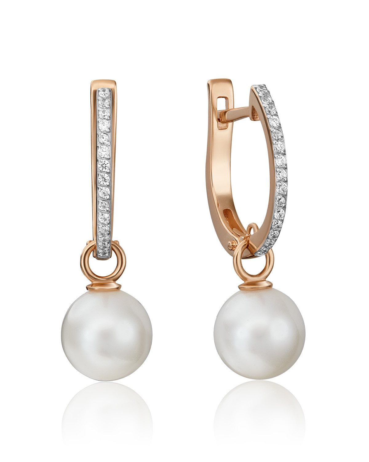 Серьги из красного золота PLATINA jewelry 02-4471-00, фианит/жемчуг культивированный, 02-4471-00
Серьги из красного золота PLATINA jewelry 02-4471-00, фианит/жемчуг культивированный, 02-4471-00
