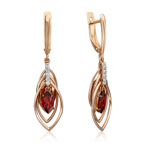 Серьги подвески из красного золота PLATINA jewelry 02-4465-00, топаз/гранат, 02-4465-00
Серьги подвески из красного золота PLATINA jewelry 02-4465-00, топаз/гранат, 02-4465-00