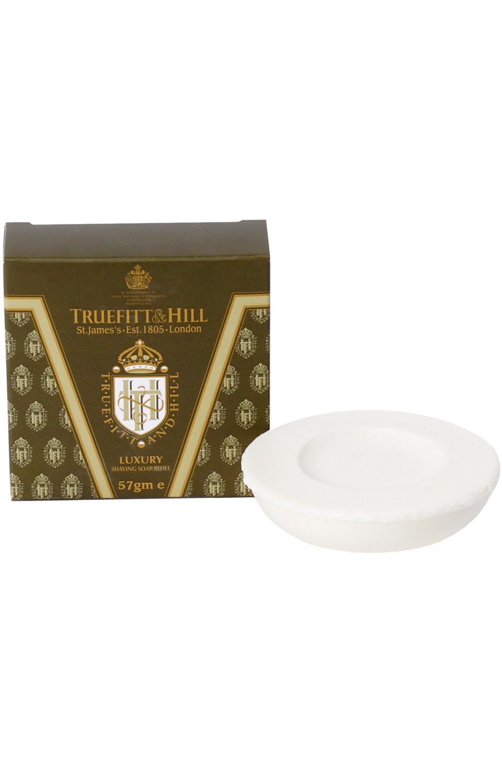 фото Люкс-мыло для бритья запасной блок для кружки truefitt & hill luxury shaving soap 57 г