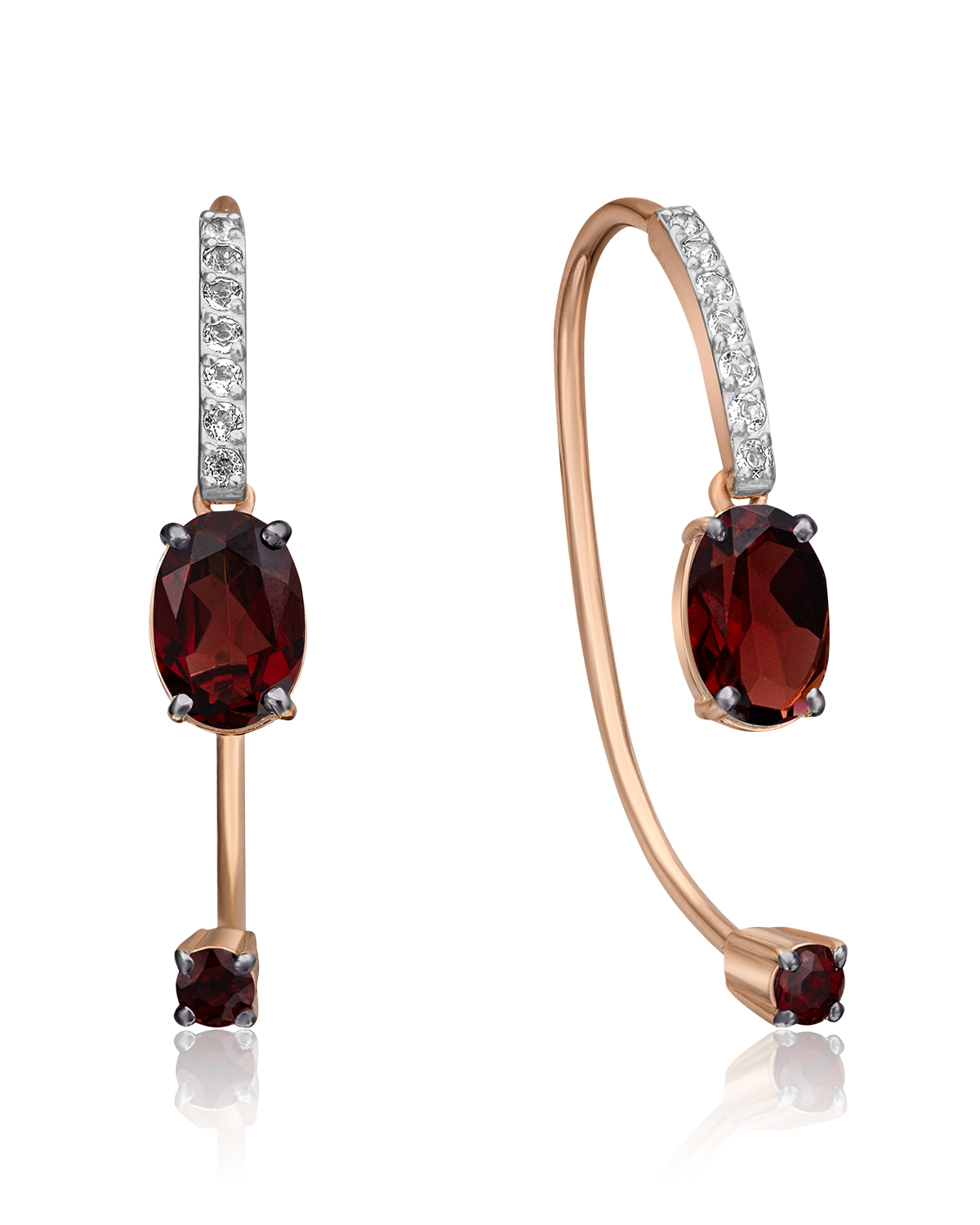 Серьги джекеты из красного золота PLATINA jewelry 02-4365-00, топаз/гранат, 02-4365-00
Серьги джекеты из красного золота PLATINA jewelry 02-4365-00, топаз/гранат, 02-4365-00