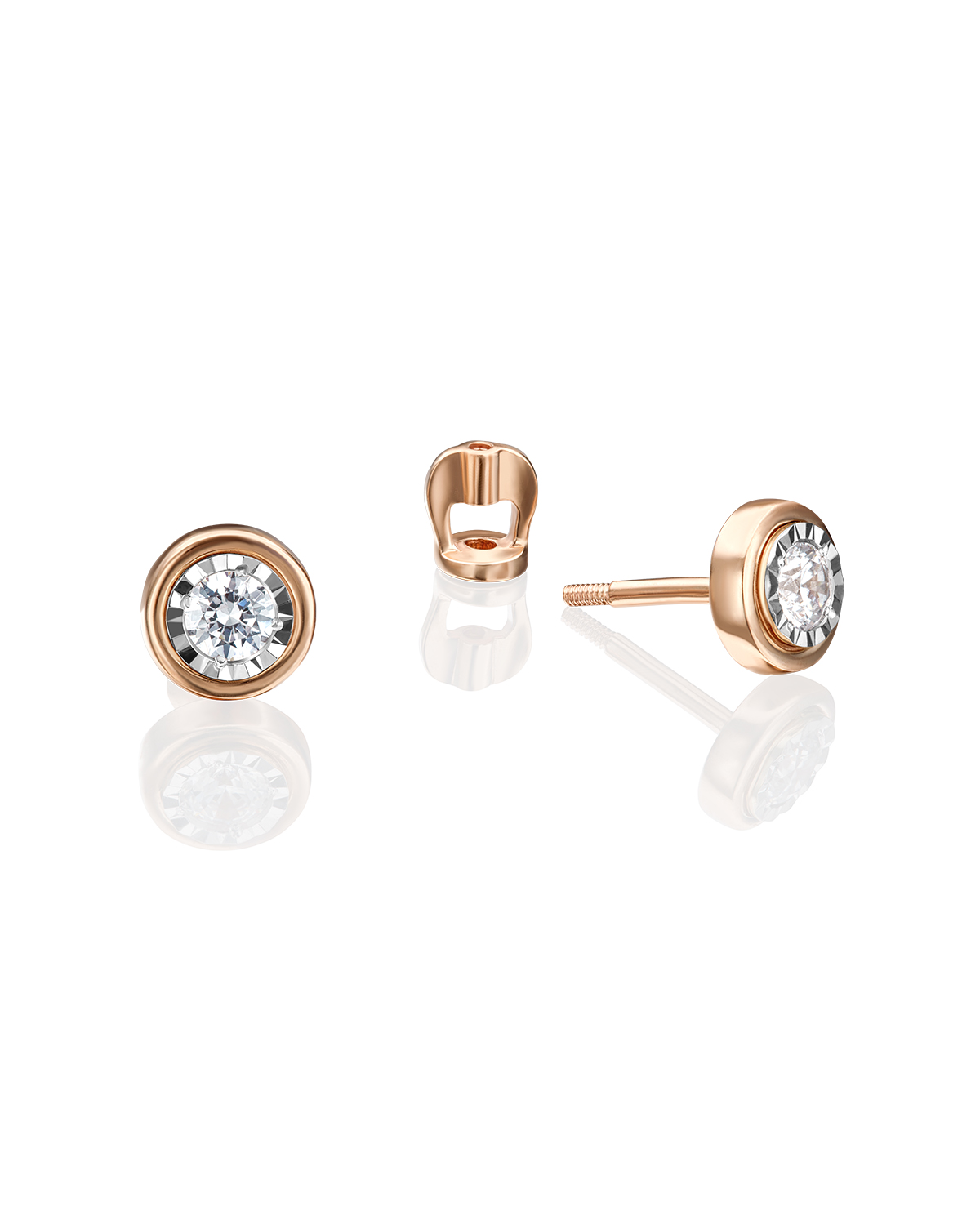 Серьги пусеты из красного золота/белого золота PLATINA jewelry 02-4303-00, бриллиант, 02-4303-00
Серьги пусеты из красного золота/белого золота PLATINA jewelry 02-4303-00, бриллиант, 02-4303-00